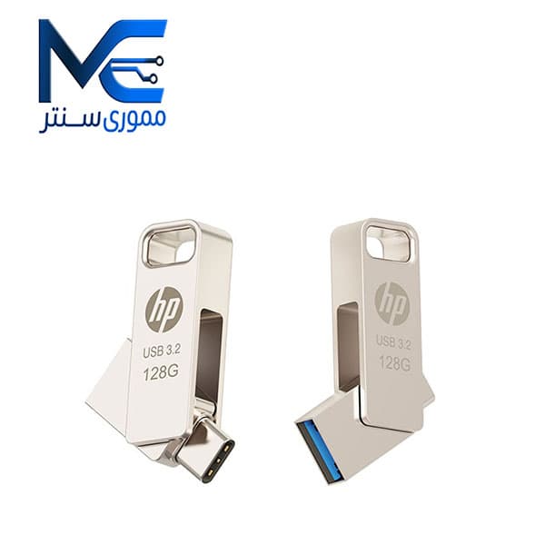 فلش مموری اچ‌پی مدل X206c ظرفیت 128 گیگابایت USB 3.2 Type-C