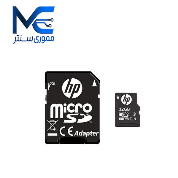 کارت حافظه MicroSDHC اچ پی 32 گیگ مدل U1 mi210 سرعت 100MB/s با آداپتور