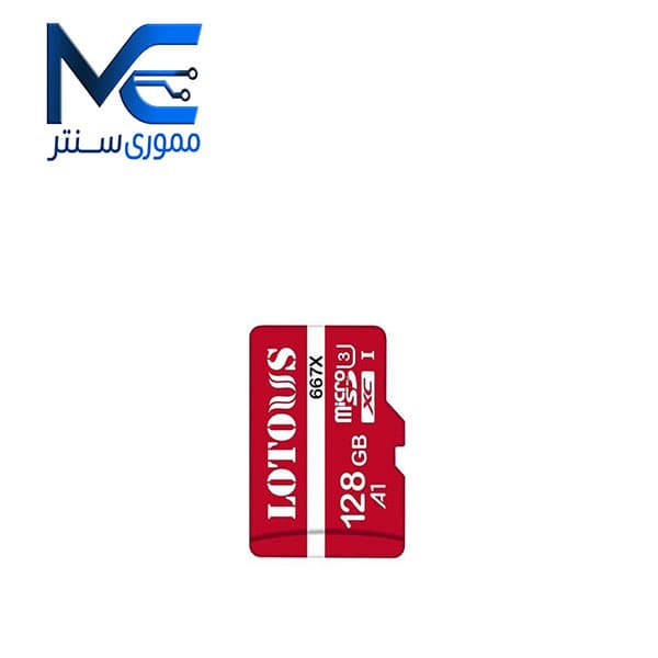 کارت حافظه microSDXC لوتوس 128 گیگابایت 667X مدل A1 سرعت 100MB/s