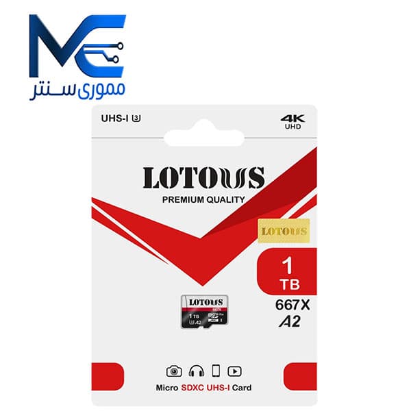 کارت حافظه microSDXC لوتوس(Lotous)  1 ترابایت مدل U3  سرعت 100MB/s
