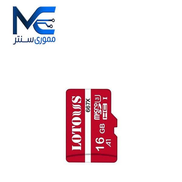 کارت حافظه microSDHC لوتوس 16 گیگابایت 667X مدل U3 سرعت 100MB/s