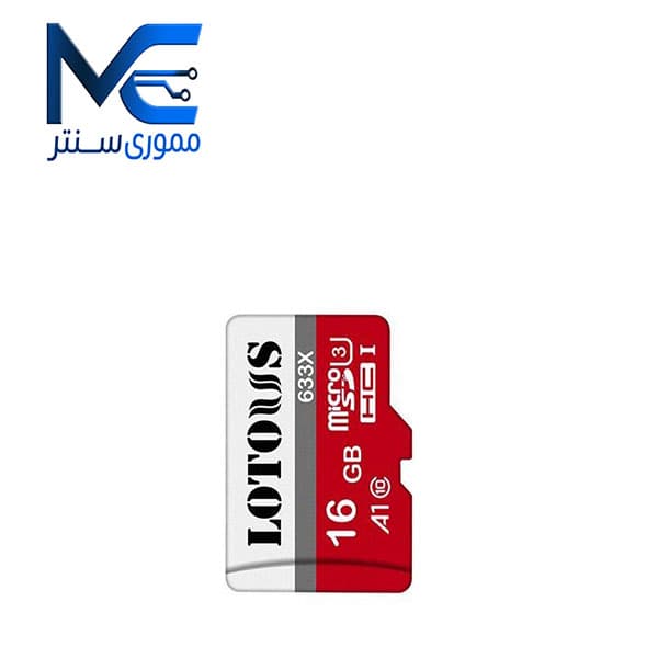 کارت حافظه microSDHC لوتوس 16 گیگابایت 633X مدل U3 سرعت 95MB/s