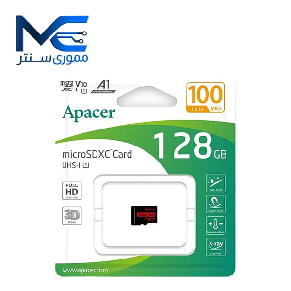 کارت حافظه microSDXC اپیسر مدل Rioo A1 V10 ظرفیت 128 گیگابایت سرعت 100MBps