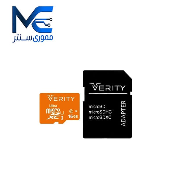 کارت حافظه microSDHC وریتی 16 گیگ مدل U1 سرعت 95MB/s با آداپتور