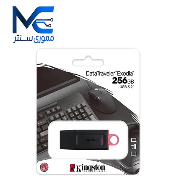 فلش مموری کینگستون مدل Exodia DTX USB3.2 ظرفیت 256 گیگابایت