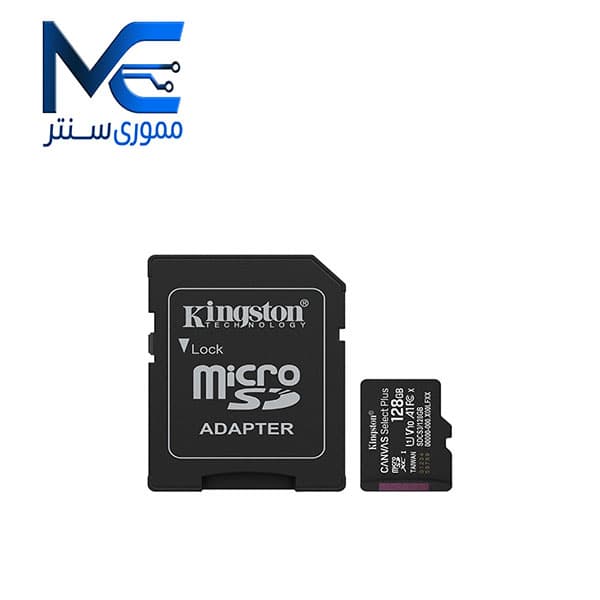 کارت حافظه microSDXC کینگستون مدل CANVAS Select Plus ظرفیت 128 گیگ سرعت 150MBps