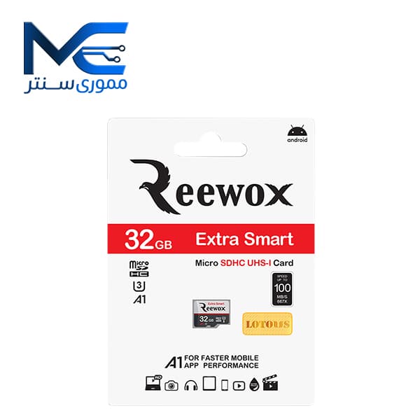 کارت حافظه Reewox SDHC Extra Smart کلاس 10 سرعت 100MB/s ظرفیت 32GB