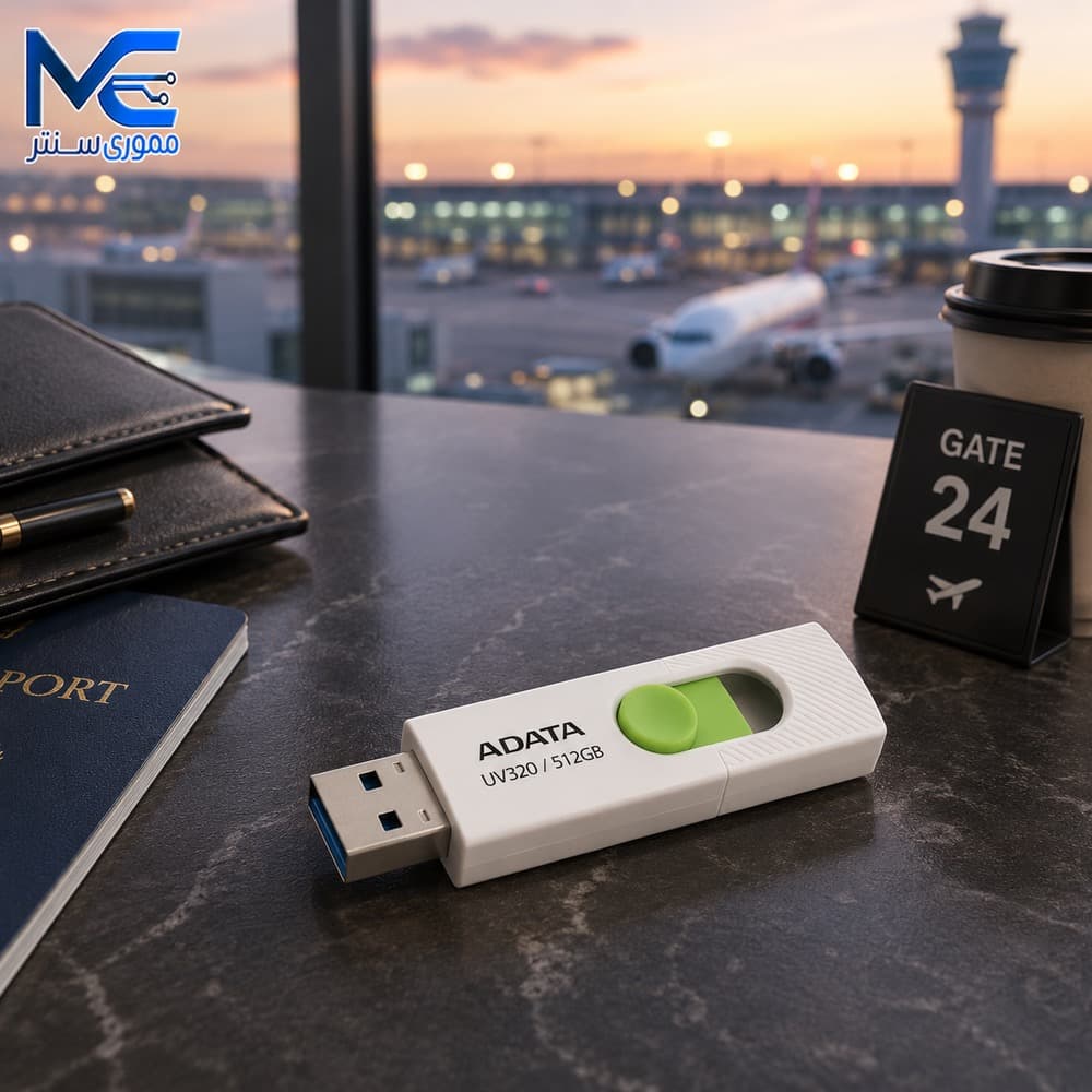فلش مموری ای دیتا UV320 USB 3.2 ظرفیت 512 گیگابایت