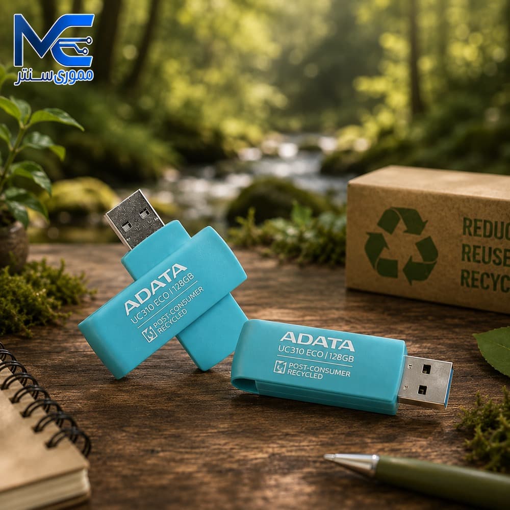 فلش مموری ای دیتا UC310 ECO USB 3.2 ظرفیت 128 گیگابایت