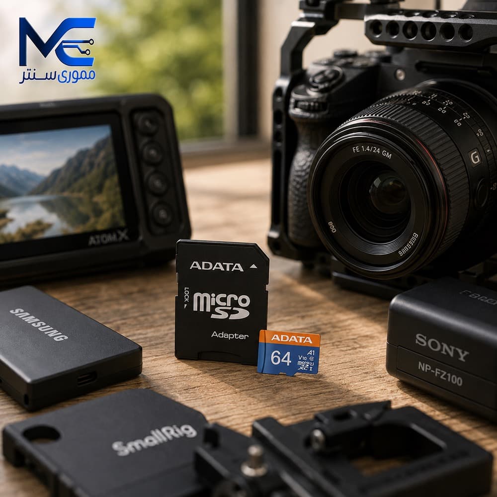 کارت حافظه MicroSDXC ای دیتا مدل V10 سرعت 100MB/s ظرفیت 64GB