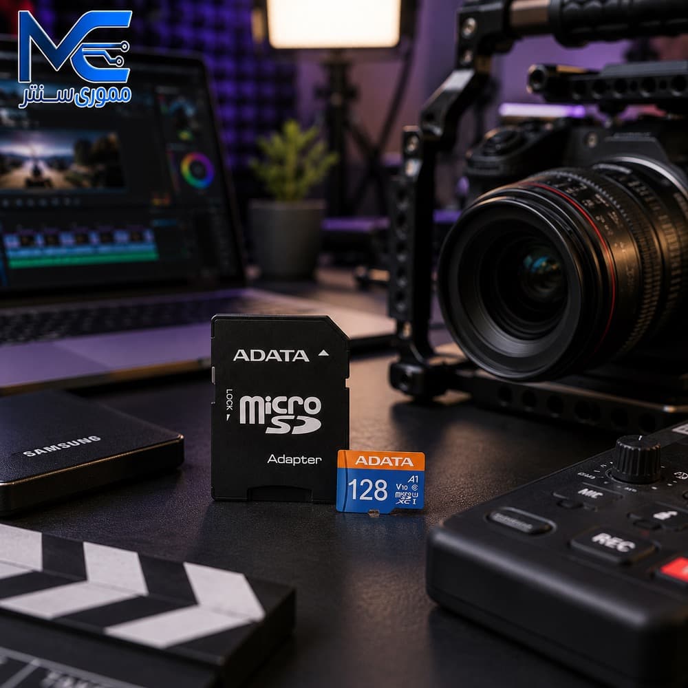 کارت حافظه MicroSDXC ای دیتا مدل V10 سرعت 100MB/s ظرفیت 128GB