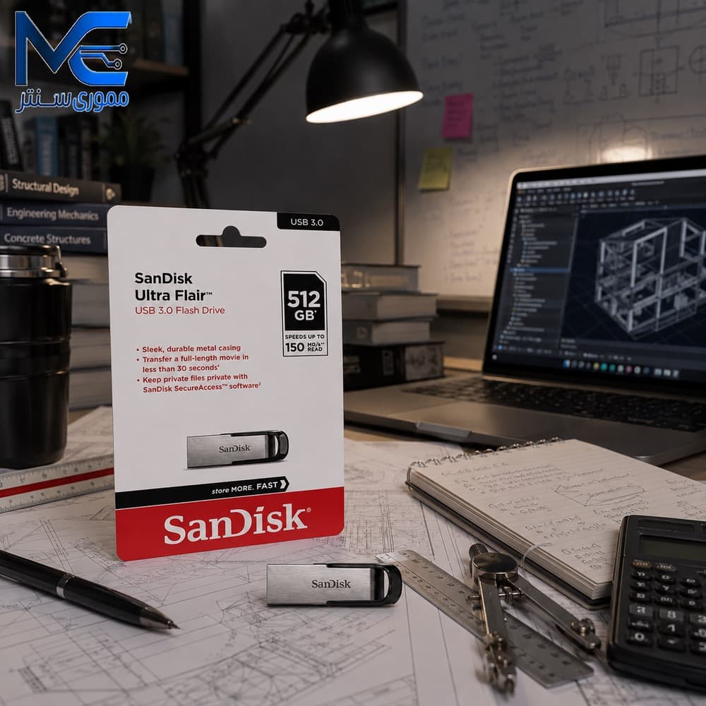 فلش مموری سن دیسک مدل Ultra Flair ZC73 USB 3.0 ظرفیت 512 گیگابایت