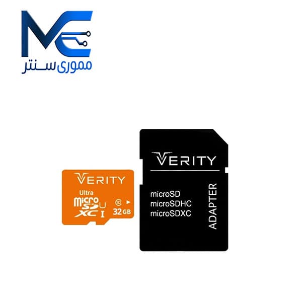 کارت حافظه microSDHC وریتی 16 گیگ مدل U1 سرعت 95MB/s با آداپتور