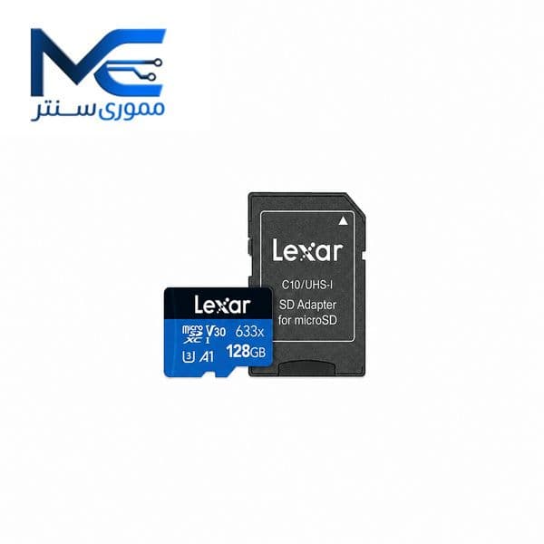 کارت حافظه microSDXC لکسار 128 گیگ مدل 633X سرعت 100MB/s