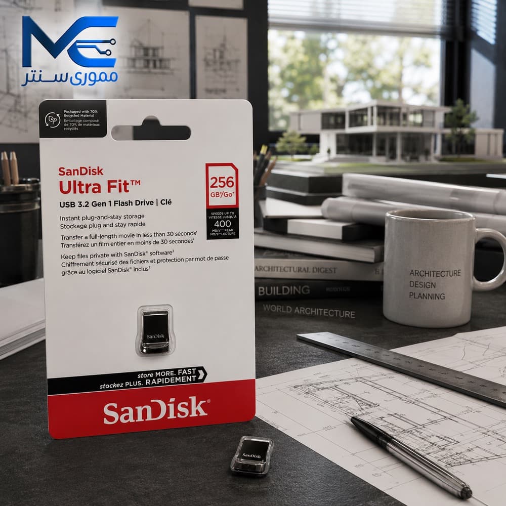 فلش مموری سن دیسک (SanDisk) مدل Ultra Fit USB 3.2 ظرفیت 256 گیگابایت