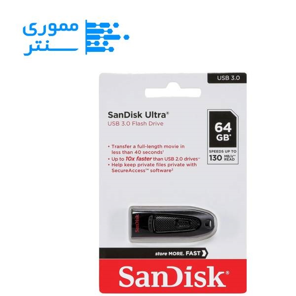 بسته بندی فلش مموری سن دیسک USB 3.0 مدل CZ48 ظرفیت 64 گیگابایت
