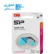 فلش مموری سیلیکون پاور مدل Touch T30 USB 2.0 ظرفیت 32 گیگابایت رنگ آبی