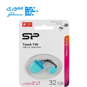 فلش مموری سیلیکون پاور مدل Touch T30 USB 2.0 ظرفیت 32 گیگابایت رنگ آبی