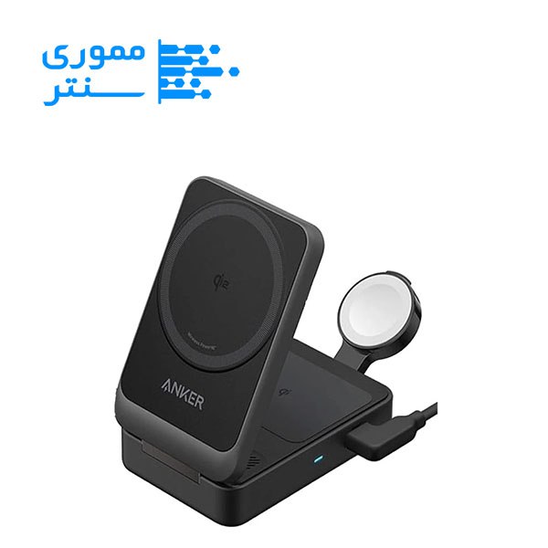 شارژ وایرلس Anker MagGo Wireless Charging Station (Foldable 3-in-1) Qi2 مدل B2557