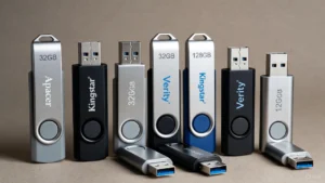 ویژگی‌های ضروری فلش مموری در خرید عمده سازمانی برای کسب و کارها، کیفیت و امنیت اولویت دارد. ظرفیت‌های ۳۲ تا ۱۲۸ گیگابایت معمولاً مناسب هستند، اما بسته به نیاز (مانند ذخیره اسناد بزرگ یا رسانه‌ها) بالاتر هم انتخاب شود. استاندارد USB 3.0 یا بالاتر برای سرعت انتقال سریع ضروری است. دوام بالا (بدنه فلزی، ضدضربه و ضدآب) و امنیت (رمزگذاری سخت‌افزاری) برای داده‌های حساس سازمانی مهم هستند. در خرید عمده، به برندهای معتبر مانند Apacer، Kingstar، Verity یا SanDisk توجه کنید تا از طول عمر و عملکرد اطمینان داشته باشید.