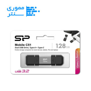 فلش مموری سیلیکون پاور مدل Mobile C51 USB 3.2 Type-C ظرفیت 128 گیگابایت